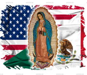Mexican American Virgen Dtf Transfer
