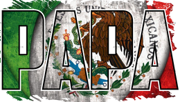Mexican Flag Papa Dtf Transfer