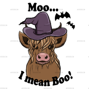 Moo I mean boo DTF Transfer