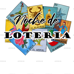 Noche De Loteria Dtf Transfer