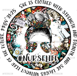 Nurse Life Proverbs DTF Transfer