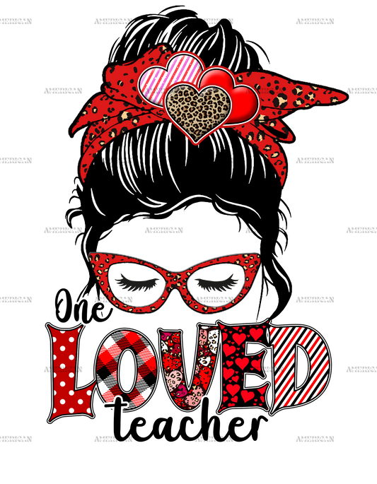 One Loved Teacher DTF Transfer