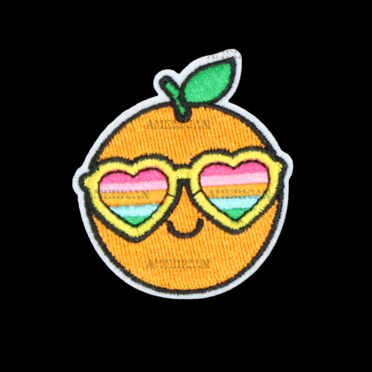 Orange Sunglasses Patch (Small/Embroidery)