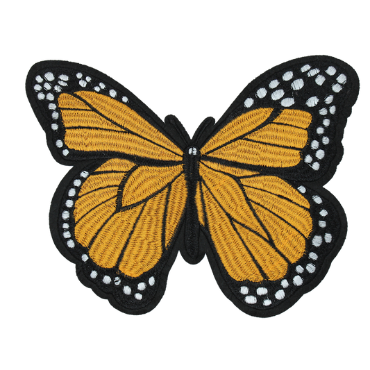 Orange Butterfly Patch (Large/Embroidery)