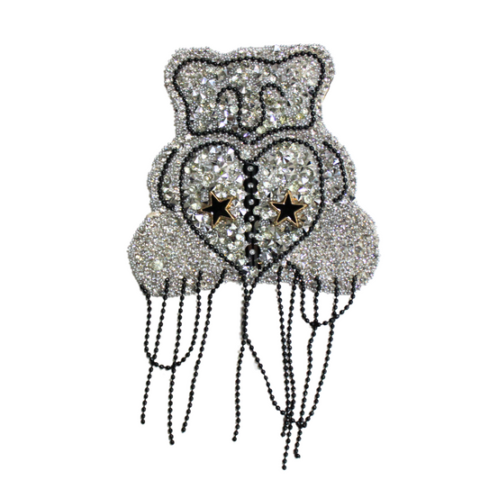 Teddy Bear Rhinestone Patch