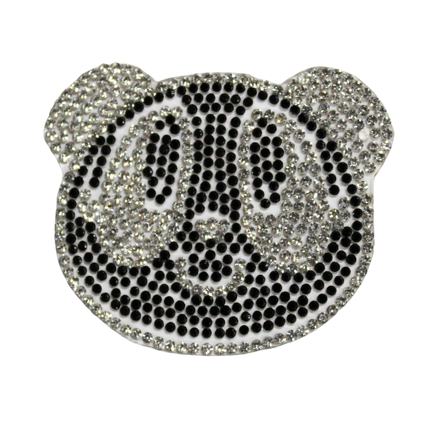 Cute Panda Face Rhinestone Patch