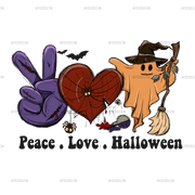 Peace love halloween DTF Transfer