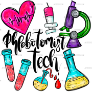 Phlebotomist Tech DTF Transfer