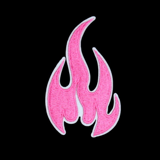 Pink Flame Patch (Small/Embroidery)