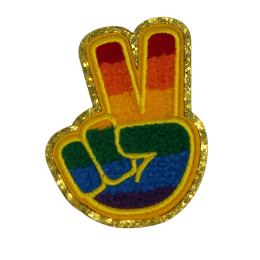 Pride Peace Hand Patch (Small/Chenille)