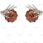 Pumpkin hands DTF Transfer