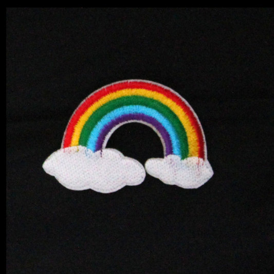 Rainbow In The Clouds Patch (Small/Embroidery)