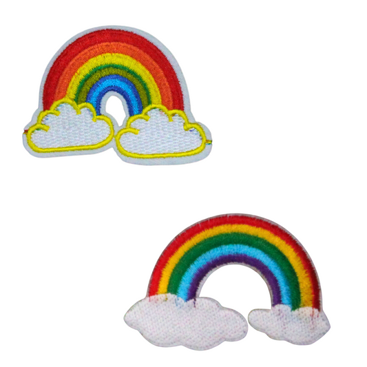 Rainbow In The Clouds Patch (Small/Embroidery)