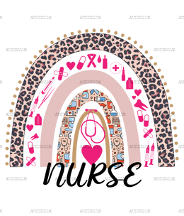 Rainbow Nurse DTF Transfer