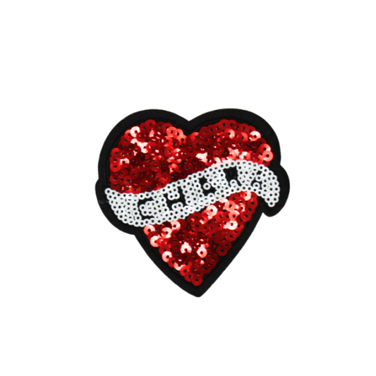 Red Heart Charm Patch(Small/Sequin)