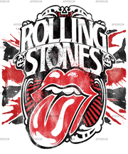 Rolling Stones DTF Transfer