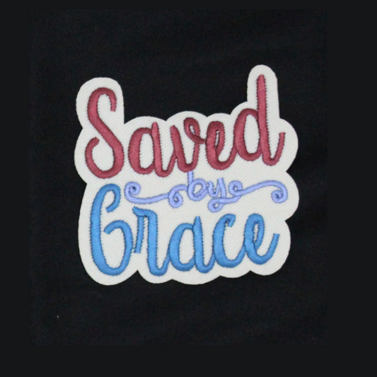 Saved by Grace Patch(Small/Embroidery)