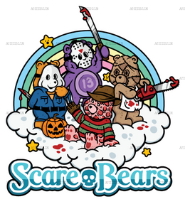 scare bears DTF Transfer
