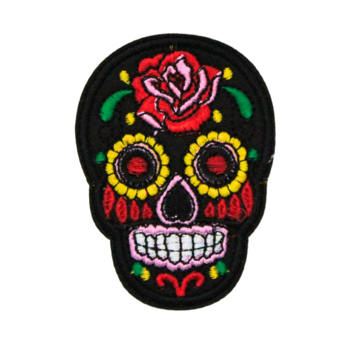 Colorful Skull Patch (Small/Embroidery)