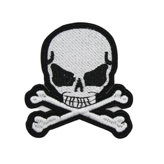 Cross Skull Bone Patch (Small/Embroidery)
