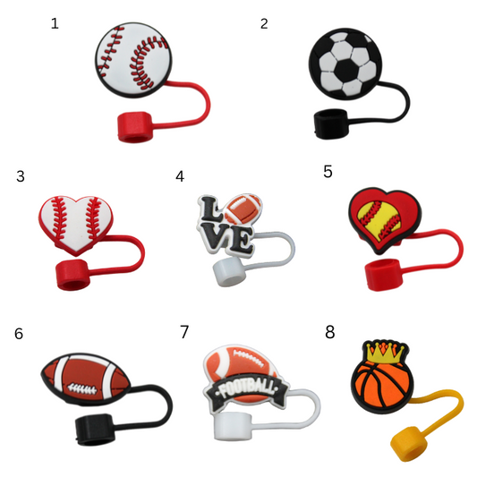 Sports Straw Toppers