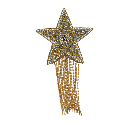 Star Tassel Rhinestone Patch