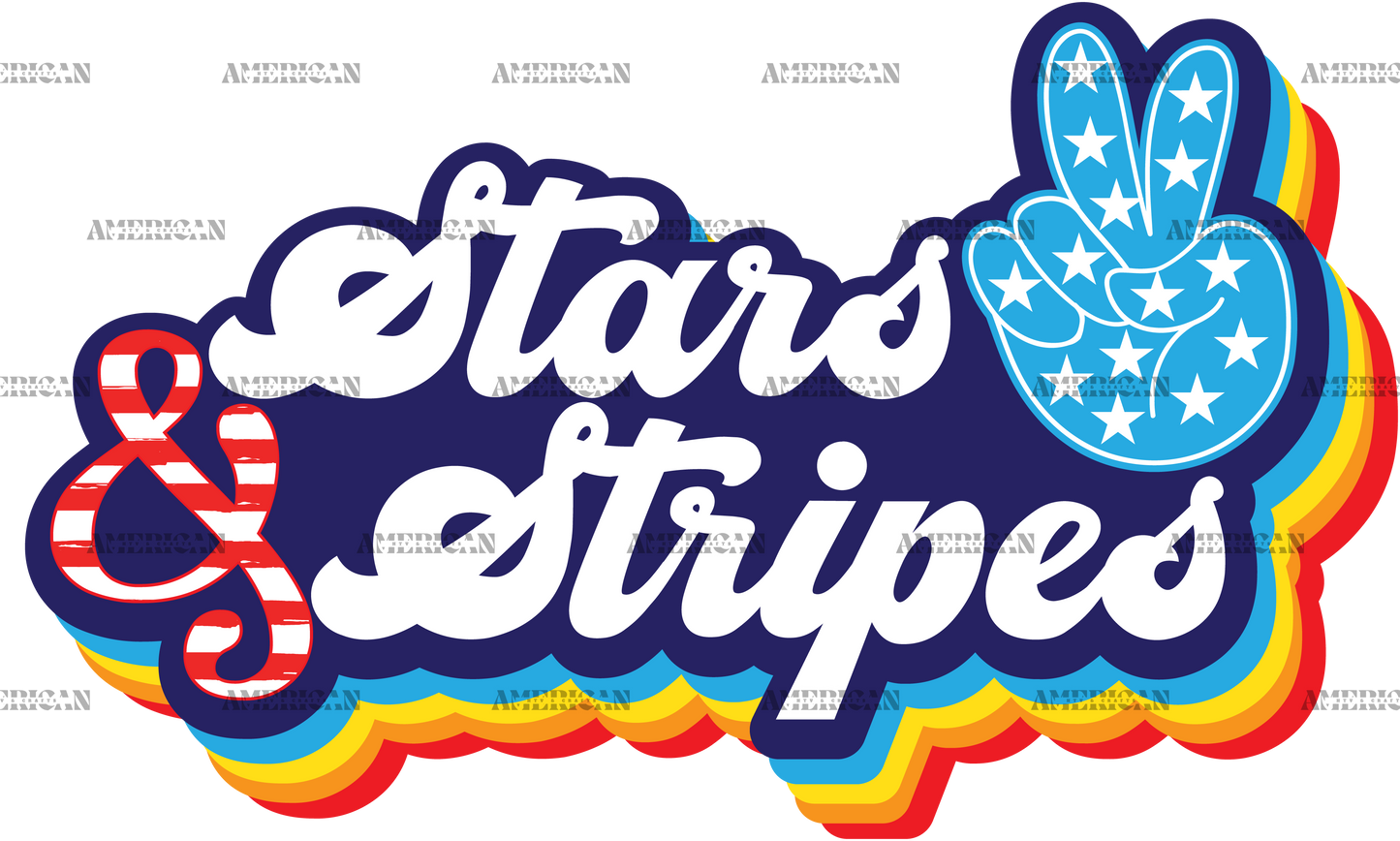 Stars And Stripes-2 DTF Transfer