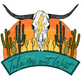 Take Me Out West DTF Transfer