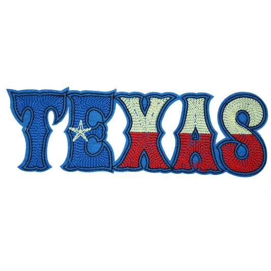 Texas Blue & Red Patch (Large/Embroidery)
