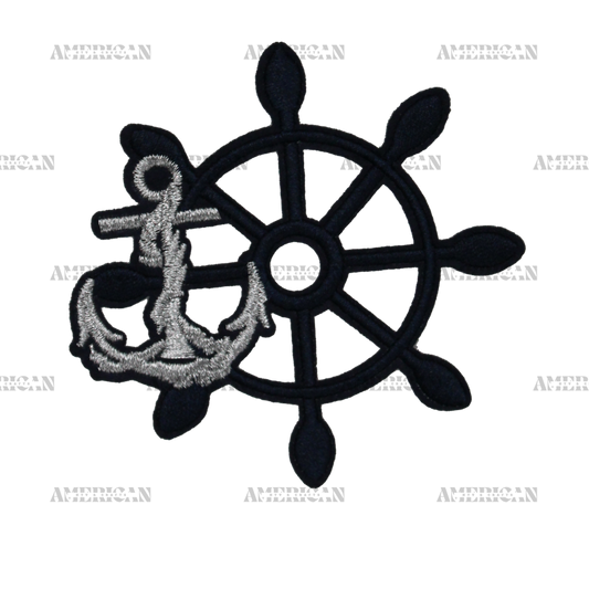 Anchor Wheel Patch (Small/Embroidery)
