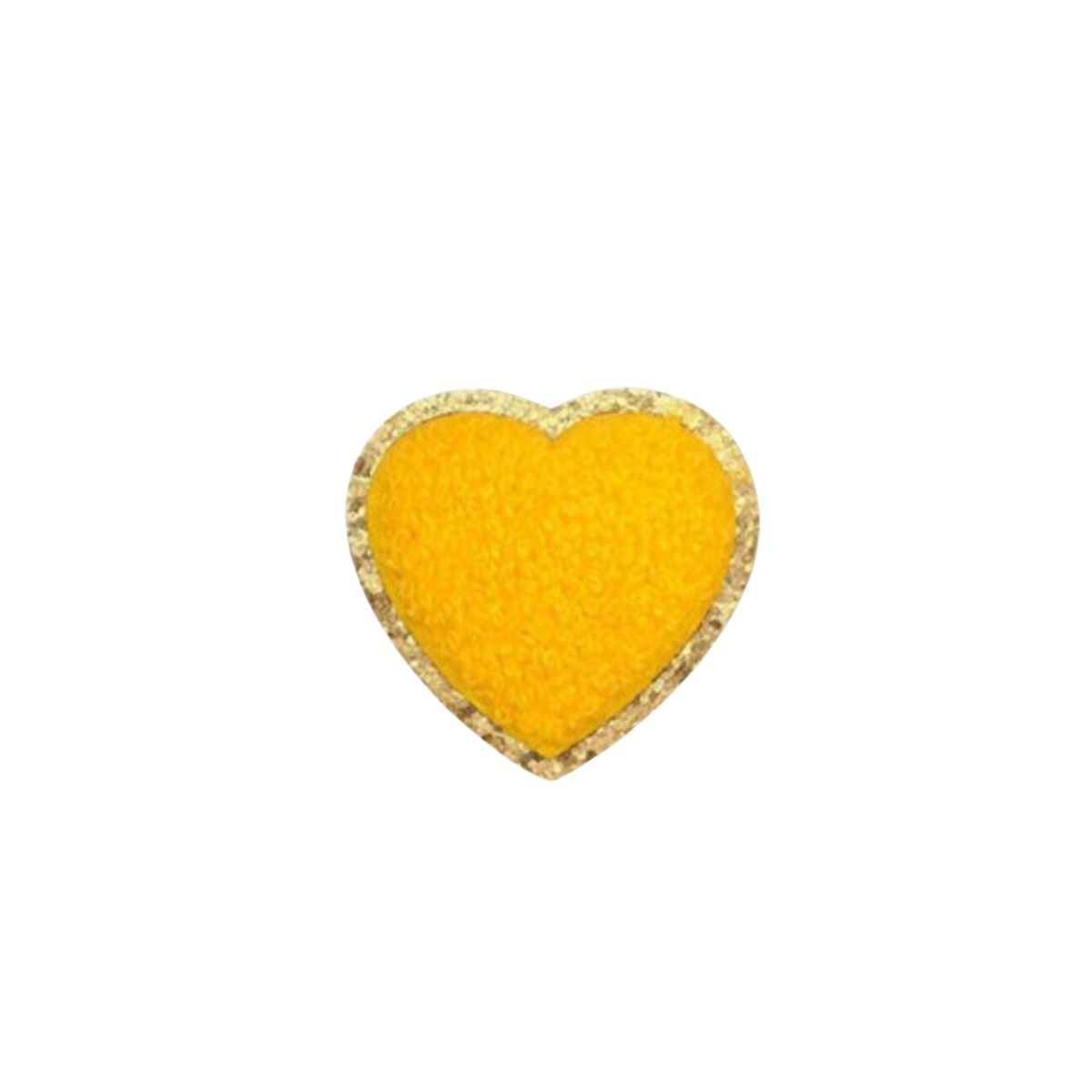 Heart on Gold Patches (Small/Chenille)