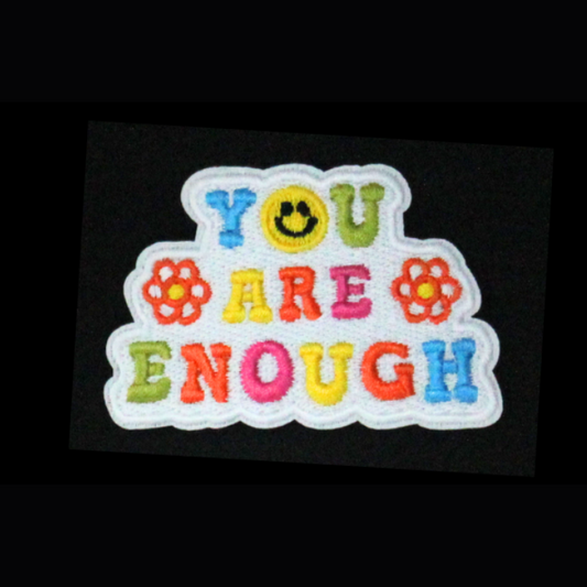You Are Enough Smile Patch (Small/Embroidery)