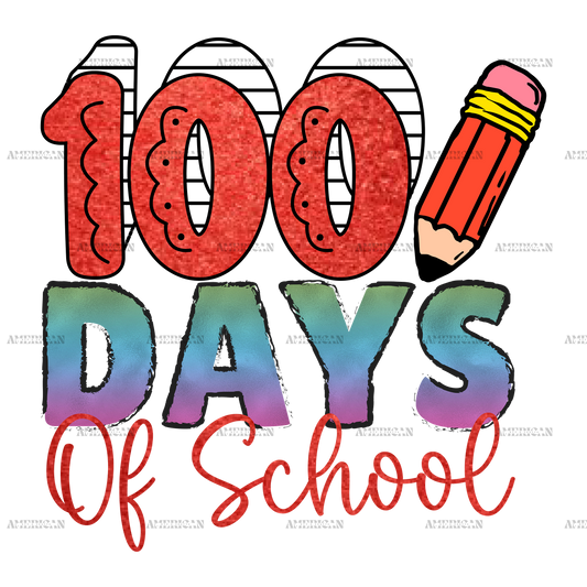 100 Days Of School-2 DTF Transfer