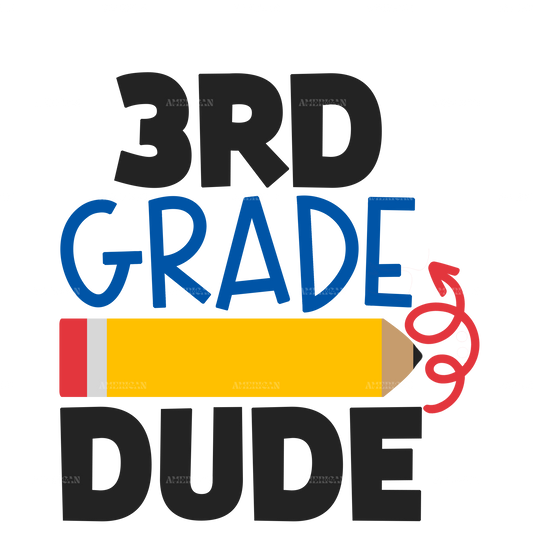 3rd Grade Dude DTF Transfer