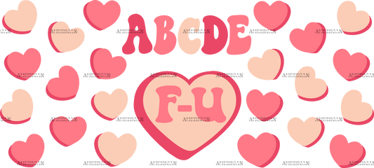 ABCDEF U UV DTF Transfer