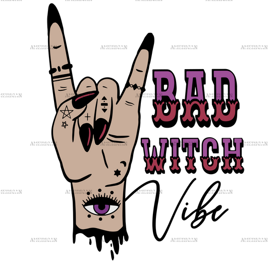 Bad Witch Vibes DTF Transfer