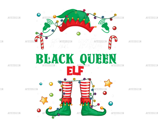 Black Queen ELF DTF Transfer