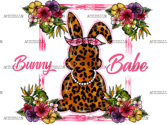 Bunny Babe Frame DTF Transfer