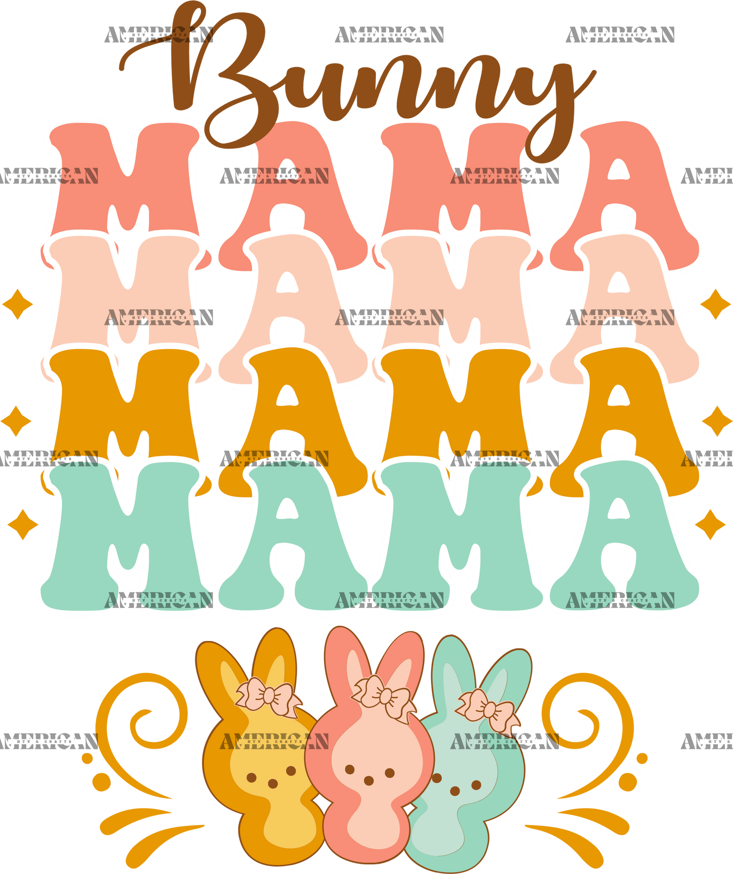 Bunny Mama  DTF Transfer