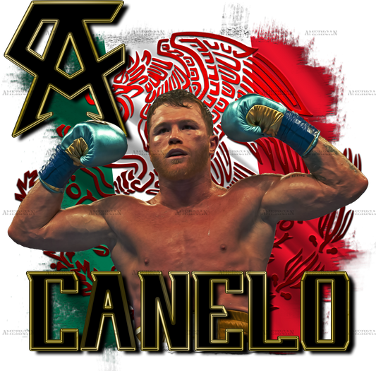Canelo Mexican Flag DTF Transfer