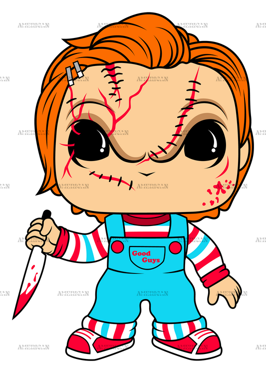 Chucky Killer DTF Transfer
