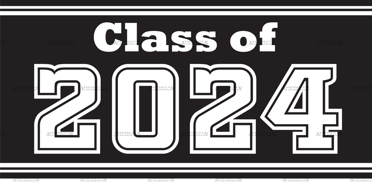 Class Of 2024 DTF Transfer American HTV & Crafts