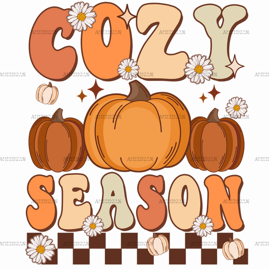 Cozy Season Pumpkin DTF Transfer