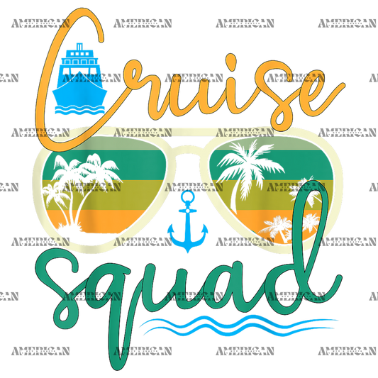 Cruise Squad Goggles DTF Transfer