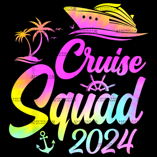 Cruise Squad Purple DTF Transfer