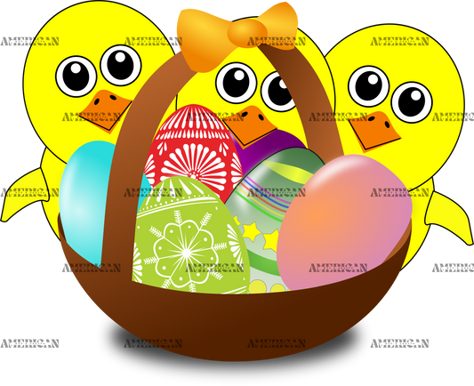 Easter Chick Egg DTF Transfer