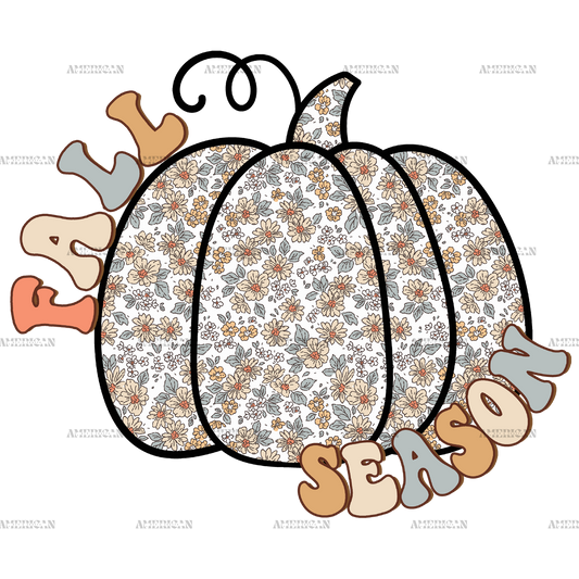 Fall Season Pumpkin DTF Transfer
