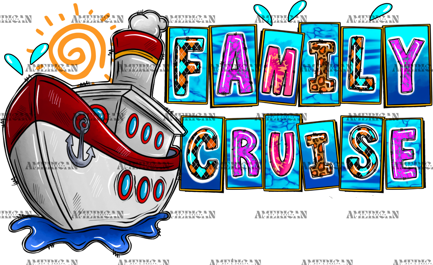 Family Cruise DTF Transfer