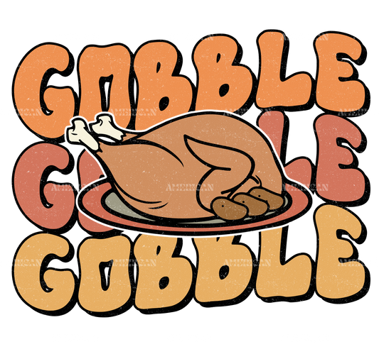 Gobble Turkey DTF Transfer
