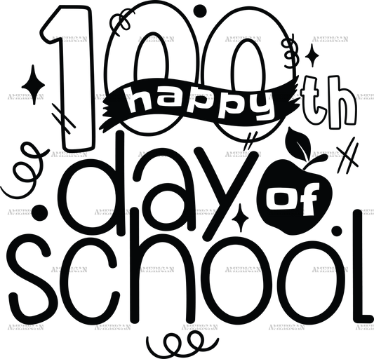 Happy 100th Day Of School-5 DTF Transfer